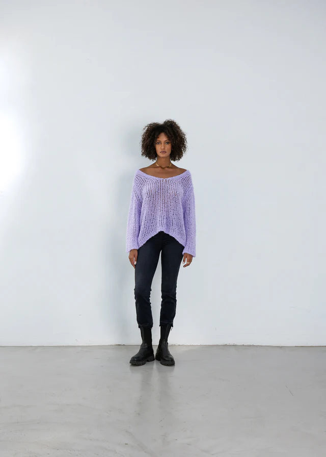 STRICKPULLOVER MARIE VON OUTRYGHT IN PURPLE TONIC MZ#00775 Mode-Zauber