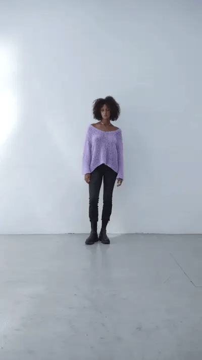 STRICKPULLOVER MARIE VON OUTRYGHT IN PURPLE TONIC MZ#00775 Mode-Zauber