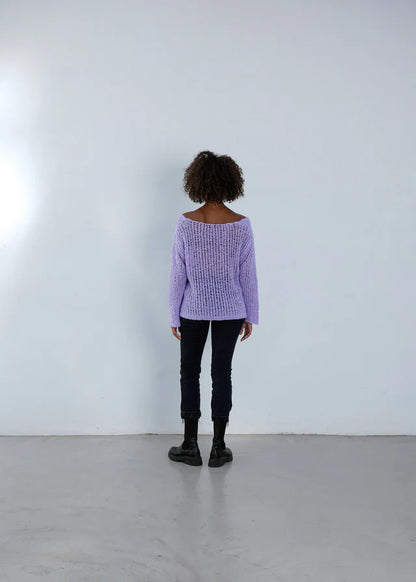 STRICKPULLOVER MARIE VON OUTRYGHT IN PURPLE TONIC MZ#00775 Mode-Zauber