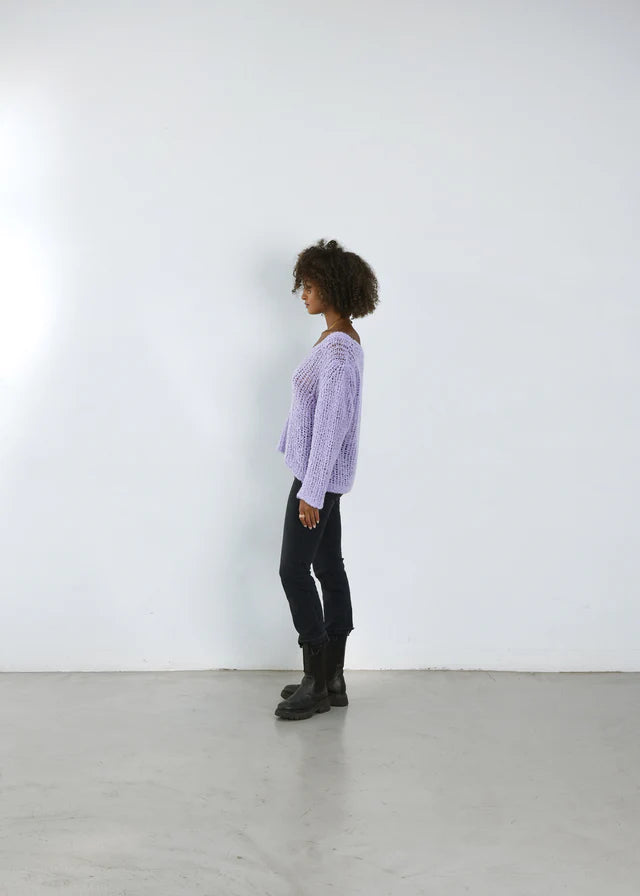 STRICKPULLOVER MARIE VON OUTRYGHT IN PURPLE TONIC MZ#00775 Mode-Zauber