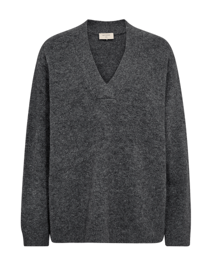 PULLOVER DAMEN FQGRSEVALIN VON FREE/QUENT IN DUNKEL GRAU MZ#00590 mode-zauber