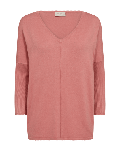 PULLOVER DAMEN FQJONE VON FREE/QUENT IN BURNT CORAL MZ#00569