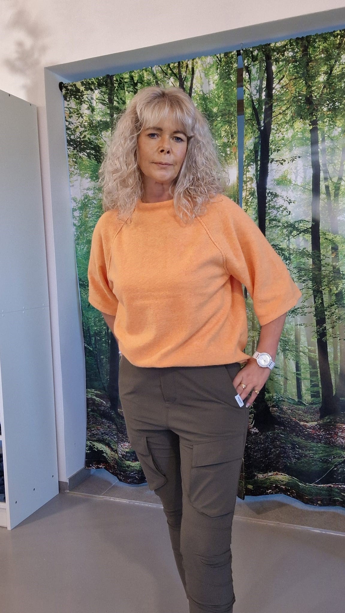 JUMPER W24B298LTD VON PENN & INK IN ORANGE MZ#00640
