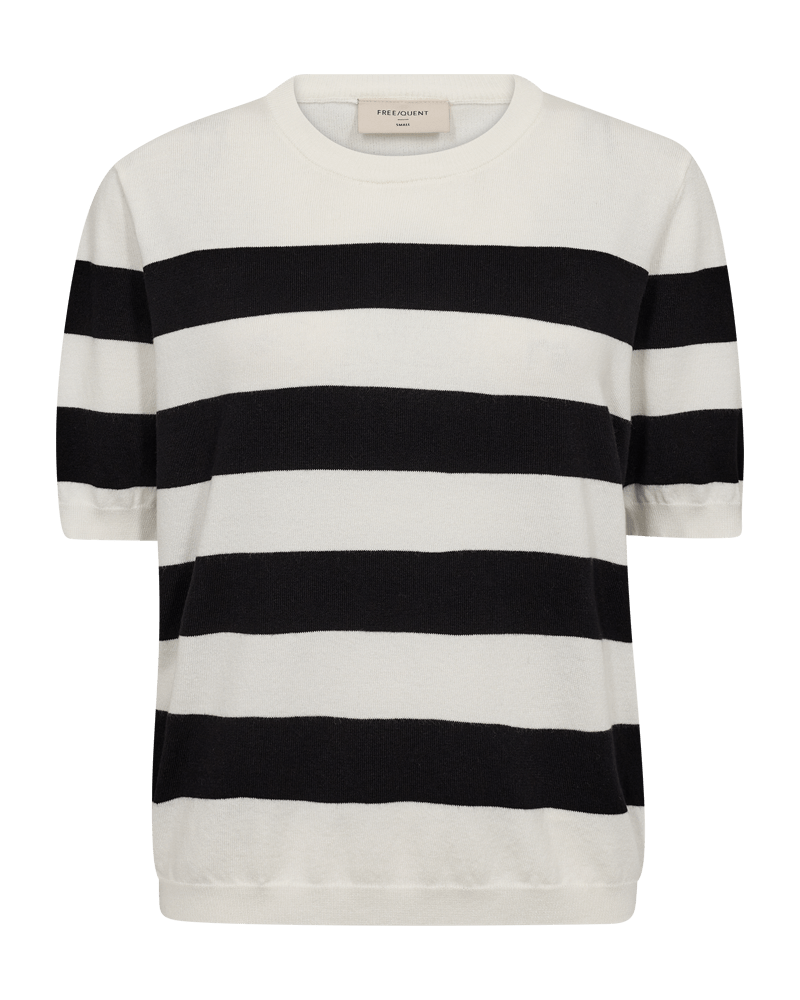PULLOVER FQPIXIE VON FREE/OUENT IN STERN OFF-WHITE MIT SCHWARZ MZ#00670