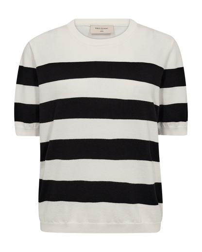 PULLOVER FQPIXIE VON FREE/OUENT IN STERN OFF-WHITE MIT SCHWARZ MZ#00670