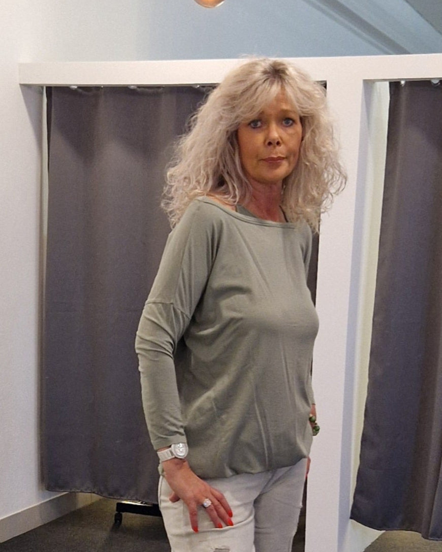 T-SHIRT INO VON OUTRYGHT IN GREENGREY MZ#00724 Mode-Zauber