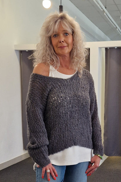 STRICKPULLOVER MARIE VON OUTRYGHT IN CHARCOAL MZ#00776 Mode-Zauber