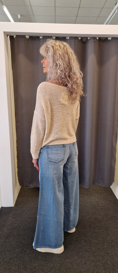 PULLOVER VON VICOLO IN BEIGE  MZ#00783 Mode-Zauber