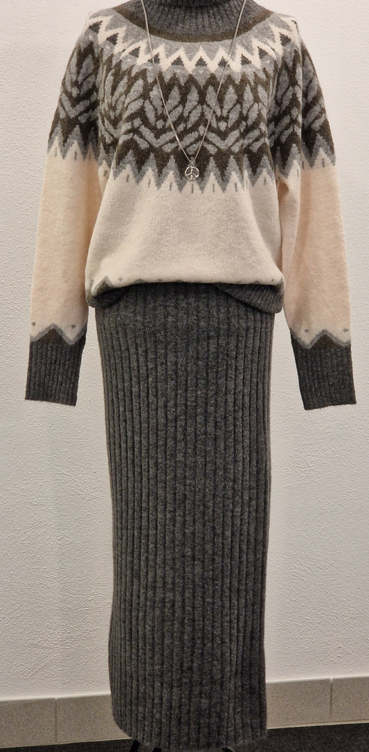 ROCK FQMONEY VON FREE/QUENT IN DUNKELGRAU MELANGE MZ#00518 mde-zauber