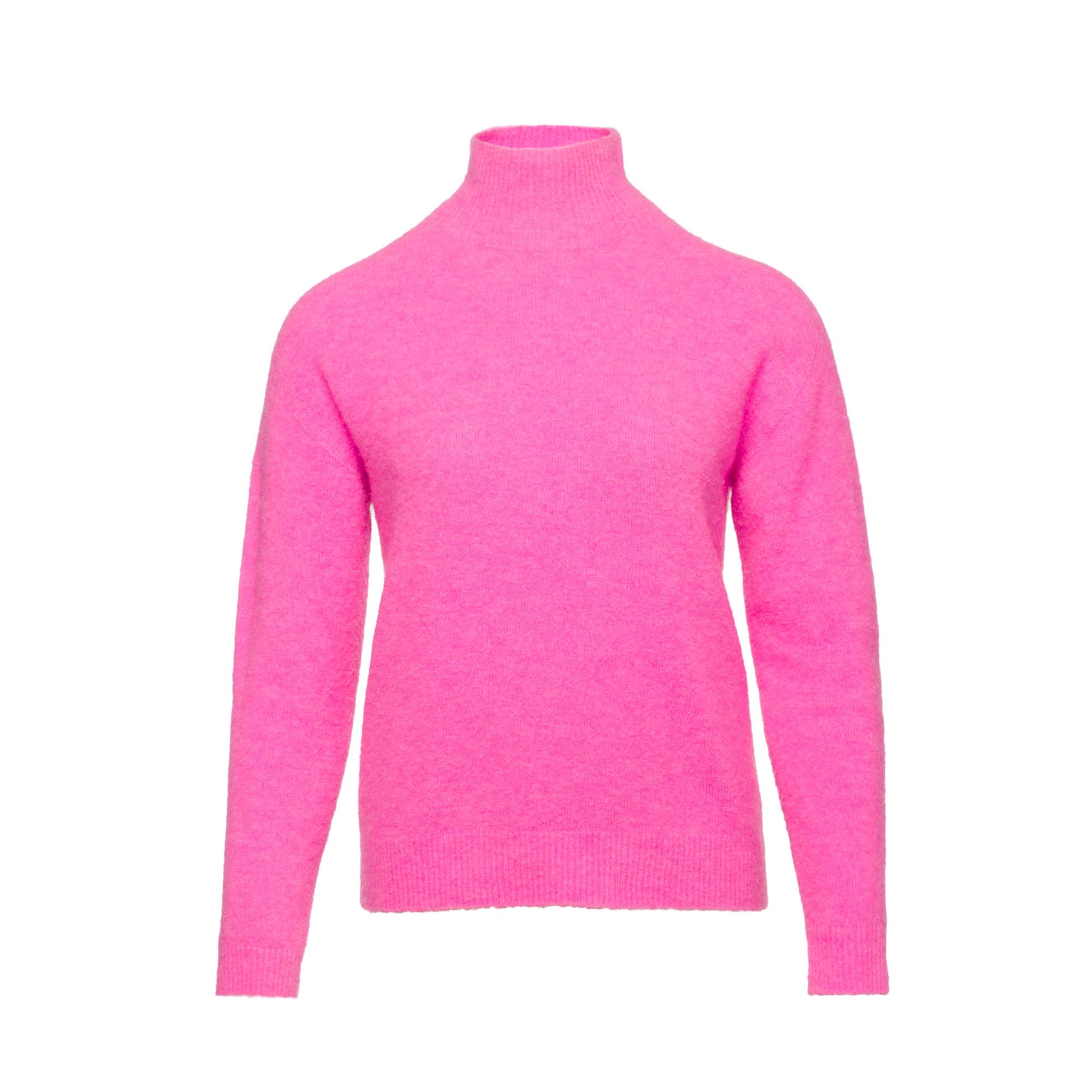 rollkragenpullover fuer damen tanatic in fuxia von due amanti mz#0594 mode-zauber