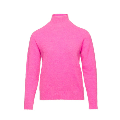rollkragenpullover fuer damen tanatic in fuxia von due amanti mz#0594 mode-zauber