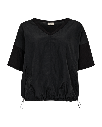 T-SHIRT FQIVORA VON FREE/OUENT IN SCHWARZ MZ#00676