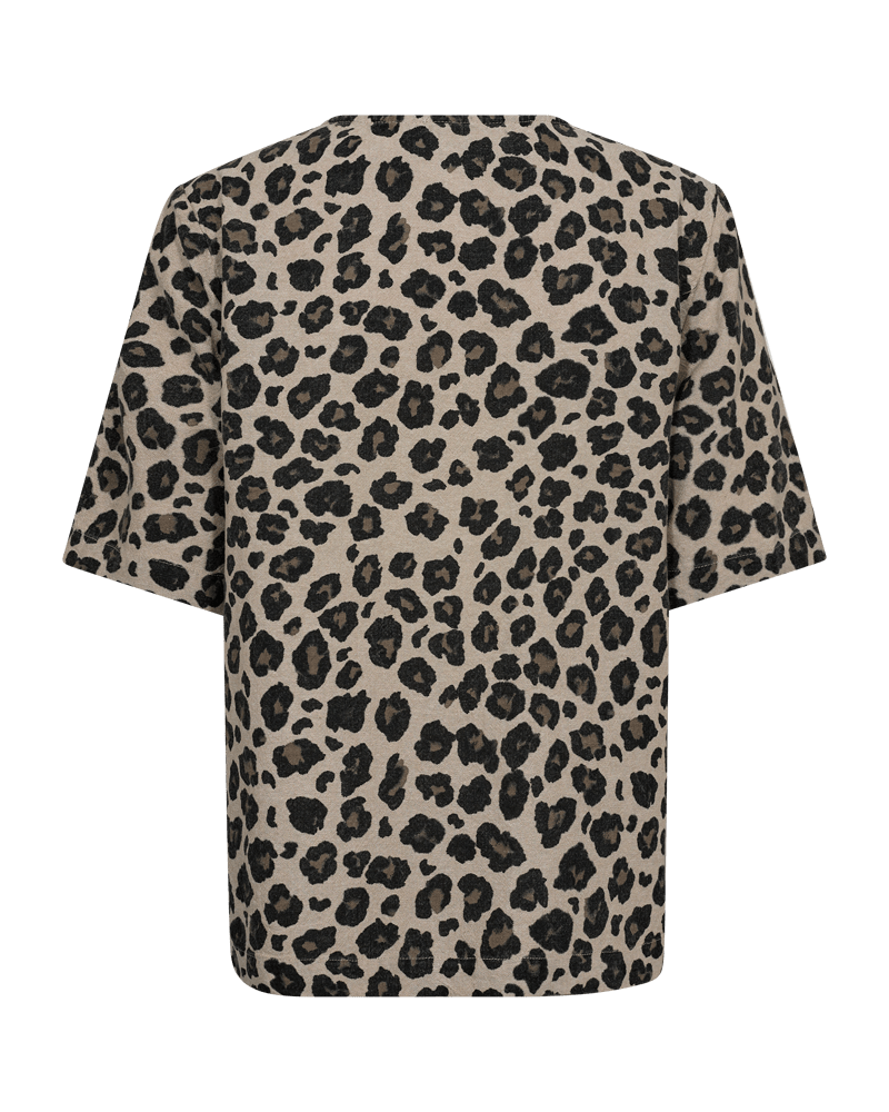 SHIRT LEO FQLAVISCO VON FREE/QUENT  SAND MELANGE M. SCHWARZ MZ#00799 Mode-Zauber