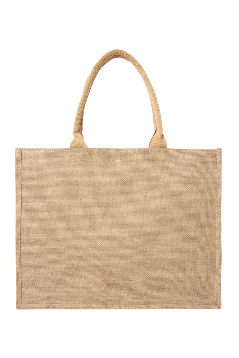 SHOPPER AN:SE AUS JUTE MIT LOGO PRINT VON SENSES IN BAST MZ#00851 Mode-Zauber
