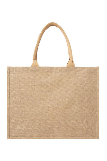 SHOPPER AN:SE AUS JUTE MIT LOGO PRINT VON SENSES IN BAST MZ#00851 Mode-Zauber