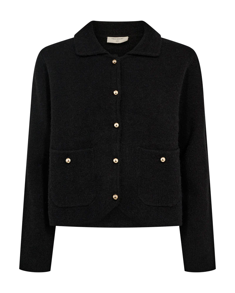 STRICKJACKE FQZANA VON FREE/QUENT IN SCHWARZ MZ#00982 Mode-Zauber