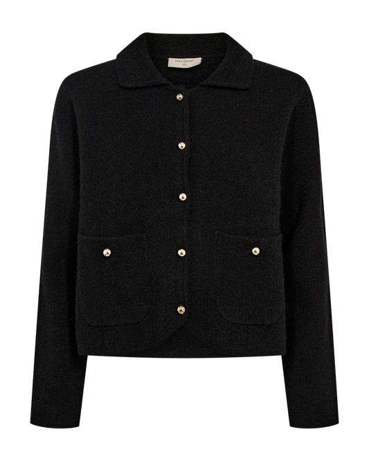 STRICKJACKE FQZANA VON FREE/QUENT IN SCHWARZ MZ#00982 Mode-Zauber