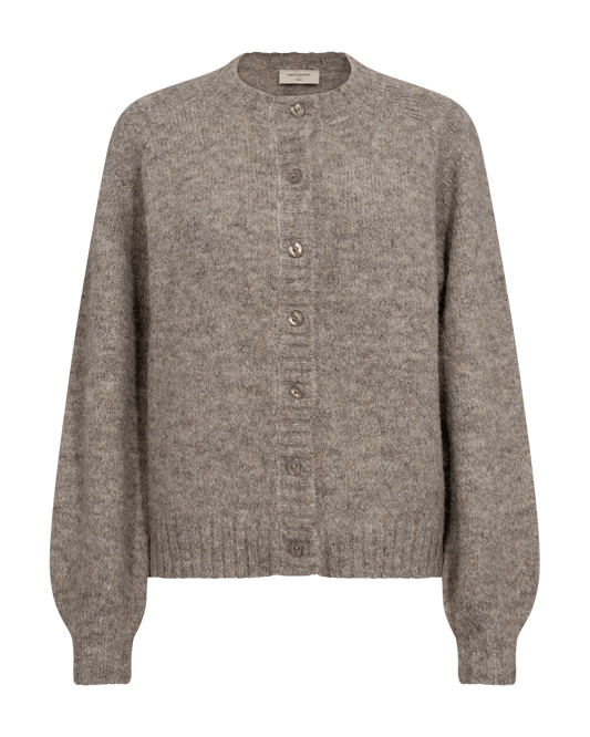 STRICKJACKE DAMEN FQLOUISA VON FREE/QUENT IN TAUPE MZ#00589 mode-zauber