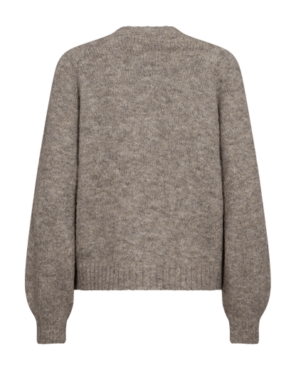 STRICKJACKE DAMEN FQLOUISA VON FREE/QUENT IN TAUPE MZ#00589 mode-zauber