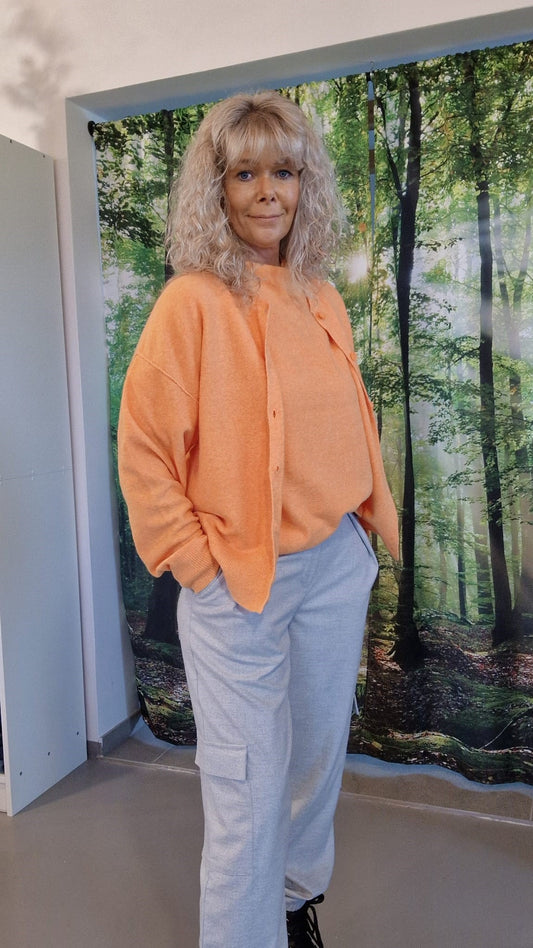 STRICKJACKE W24B301LTD VON PENN & INK IN ORANGE MZ#00642