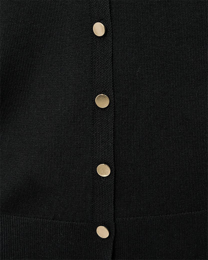 STRICKJACKE FQKATIE-CARDIGAN VON FREE/QUENT SCHWARZ MZ#00873 Mode-Zauber