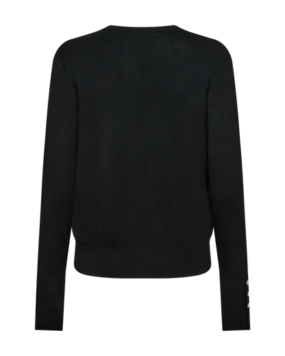 STRICKJACKE FQKATIE-CARDIGAN VON FREE/QUENT SCHWARZ MZ#00873 Mode-Zauber