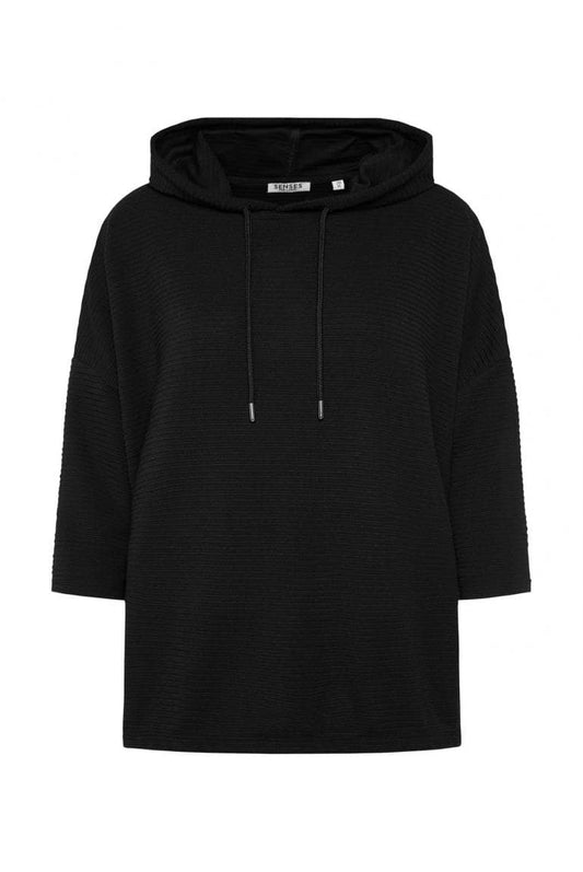 STRUKTURIERTES KAPUTZENSWEATSHIRT SO:LA VON SENSES MZ#00879 Mode-Zauber
