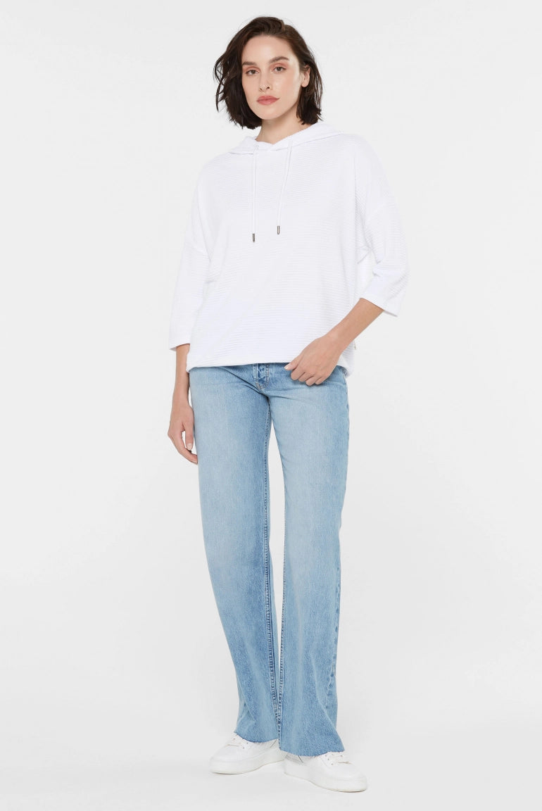 STRUKTURIERTES KAPUTZENSWEATSHIRT SO:LA VON SENSES MZ#00879 Mode-Zauber