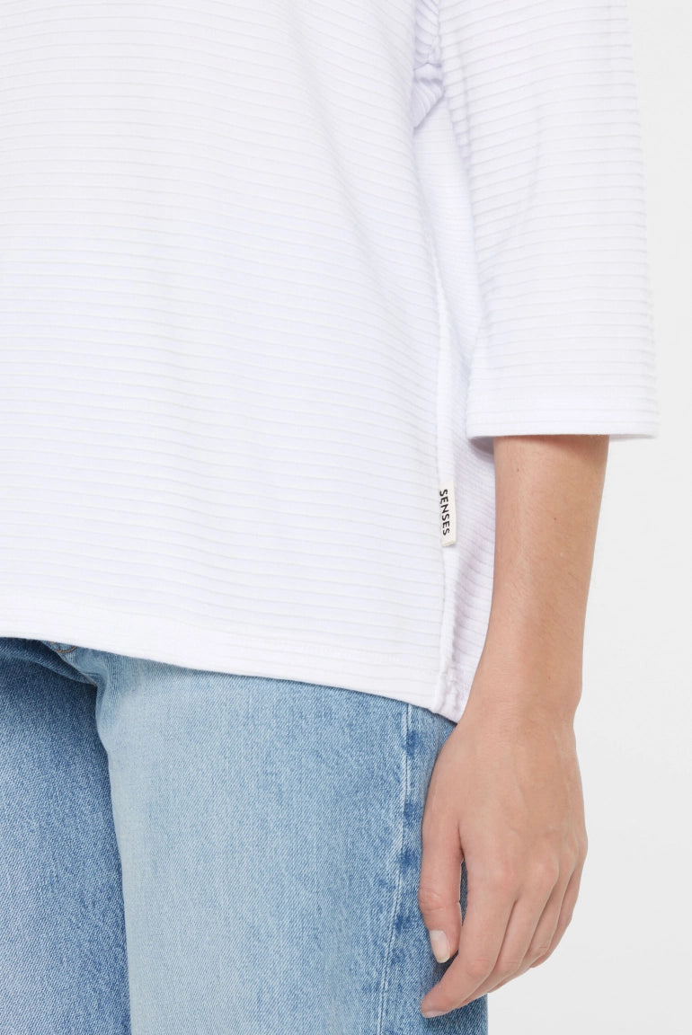 STRUKTURIERTES KAPUTZENSWEATSHIRT SO:LA VON SENSES MZ#00879 Mode-Zauber