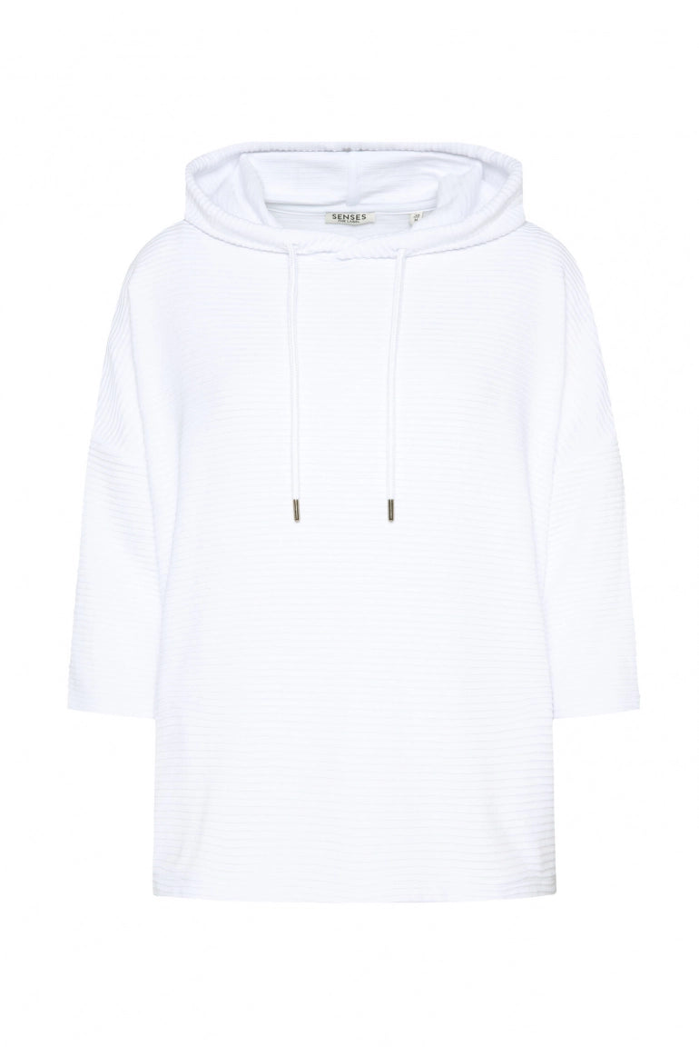 STRUKTURIERTES KAPUTZENSWEATSHIRT SO:LA VON SENSES MZ#00879 Mode-Zauber