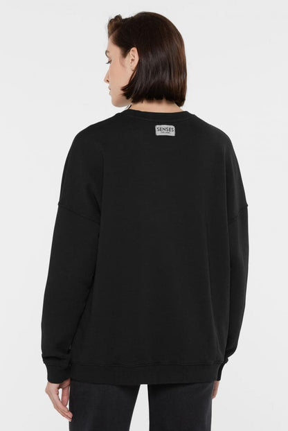 SWEATSHIRT SMI:LLA MIT LOGO DESIGN VON SENSES MZ#00882 Mode-Zauber