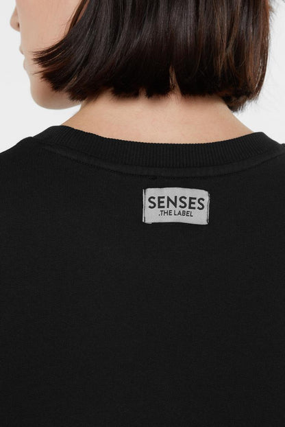 SWEATSHIRT SMI:LLA MIT LOGO DESIGN VON SENSES MZ#00882 Mode-Zauber
