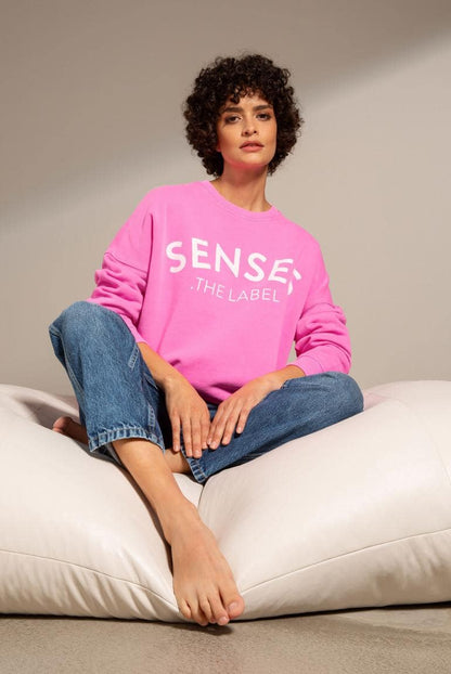 SWEATSHIRT SMI:LLA MIT LOGO DESIGN VON SENSES MZ#00882 Mode-Zauber