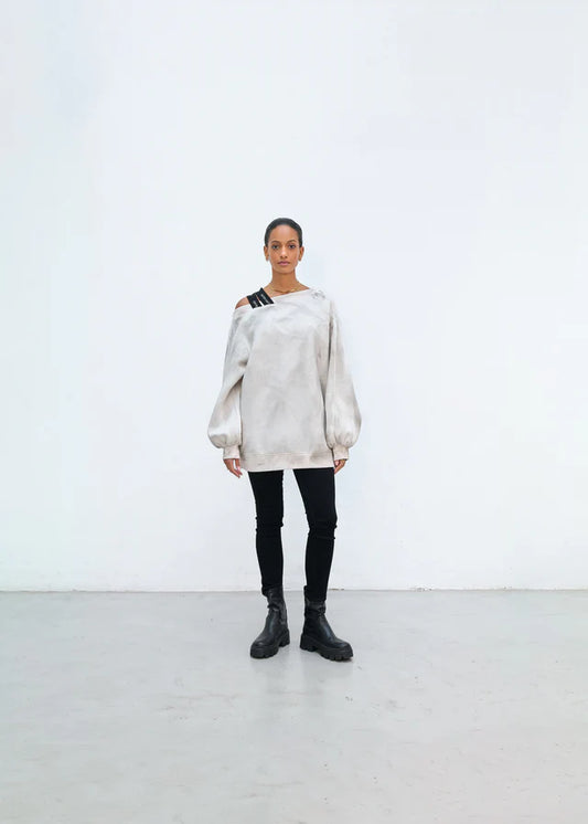 SWEATER KIKO VON OUTRYGHT IN WHITE DOVE MZ#00905 Mode-Zauber