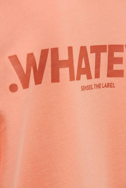 SWEATSHIRT STAR:LIGHT MIT GEWASCHENER OPTIK UND BACKPRINT VON SENSES IN PEACH NECTAR MZ#00951 Mode-Zauber