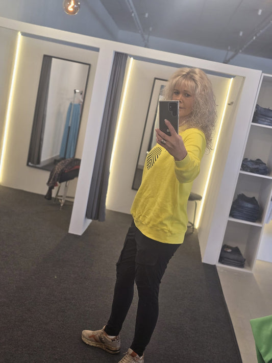 SWEATER THEO T VON OUTRYGHT IN BLAZING YELLOW MZ#00727 Mode-Zauber