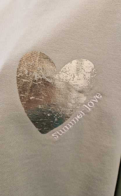 SWEATSHIRT U-BOOTAUSSCHNITT  VON THESHIRT PROJEKT IN MATCHA MZ#00740 Mode-Zauber