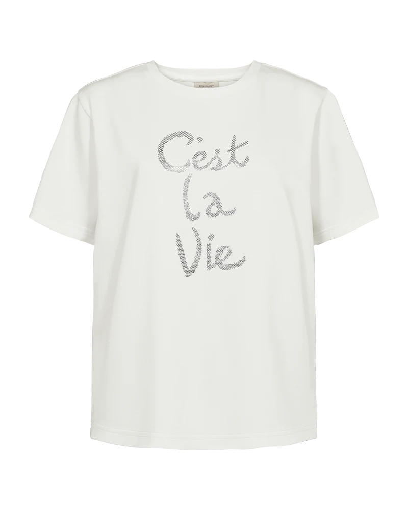 T-SHIRT MIT PRINT FQMALAK VON FREE/QUENT MZ#00922 Mode-Zauber