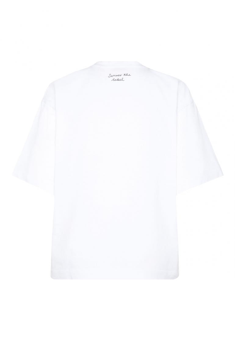 T-SHIRT TEC:LA OVERSIZED MIT WORDING PRINT VON SENSES MZ#00996 Mode-Zauber