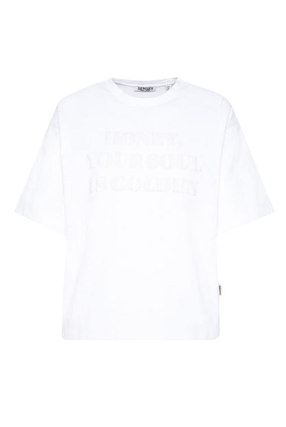 T-SHIRT TEC:LA OVERSIZED MIT WORDING PRINT VON SENSES MZ#00996 Mode-Zauber