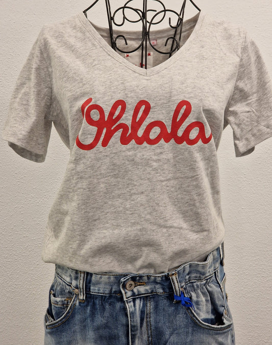V-NECK VON THESHIRT PROJECT IN LIGHT GREY MZ#00692